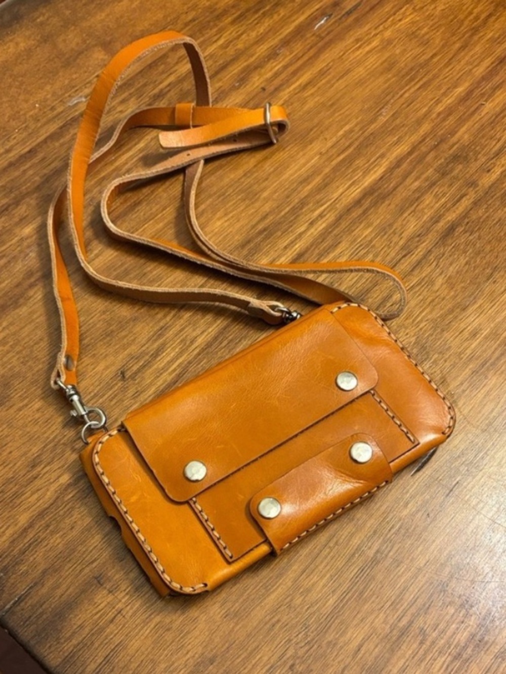 Crossbody‎ Phone Case Wallet natural leather Samsung iPhone